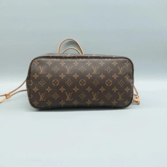 100% Authentic Louis Vuitton Neverfull Brown&Green MM W/P Monogram Shoulder Bag - Picture 7 of 12